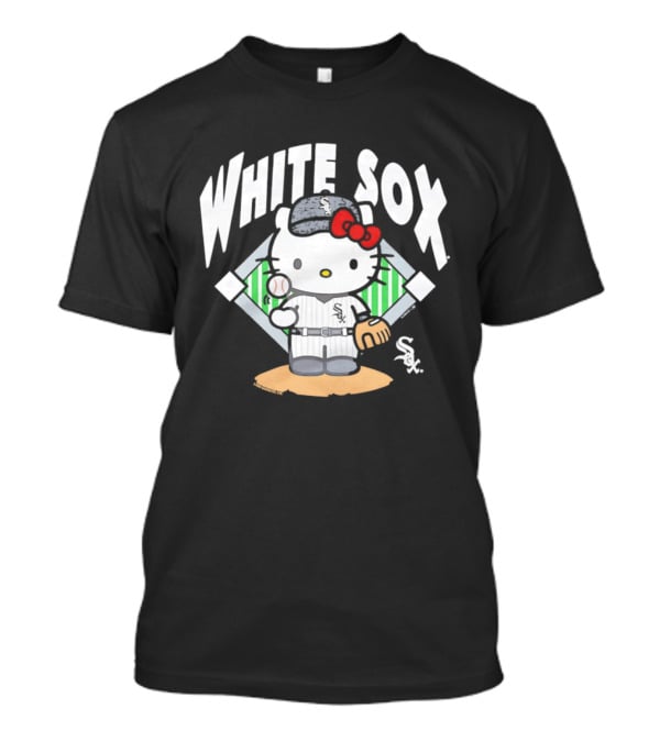 Hello Kitty Playing Baseball With Chicago White Sox T-Shirt