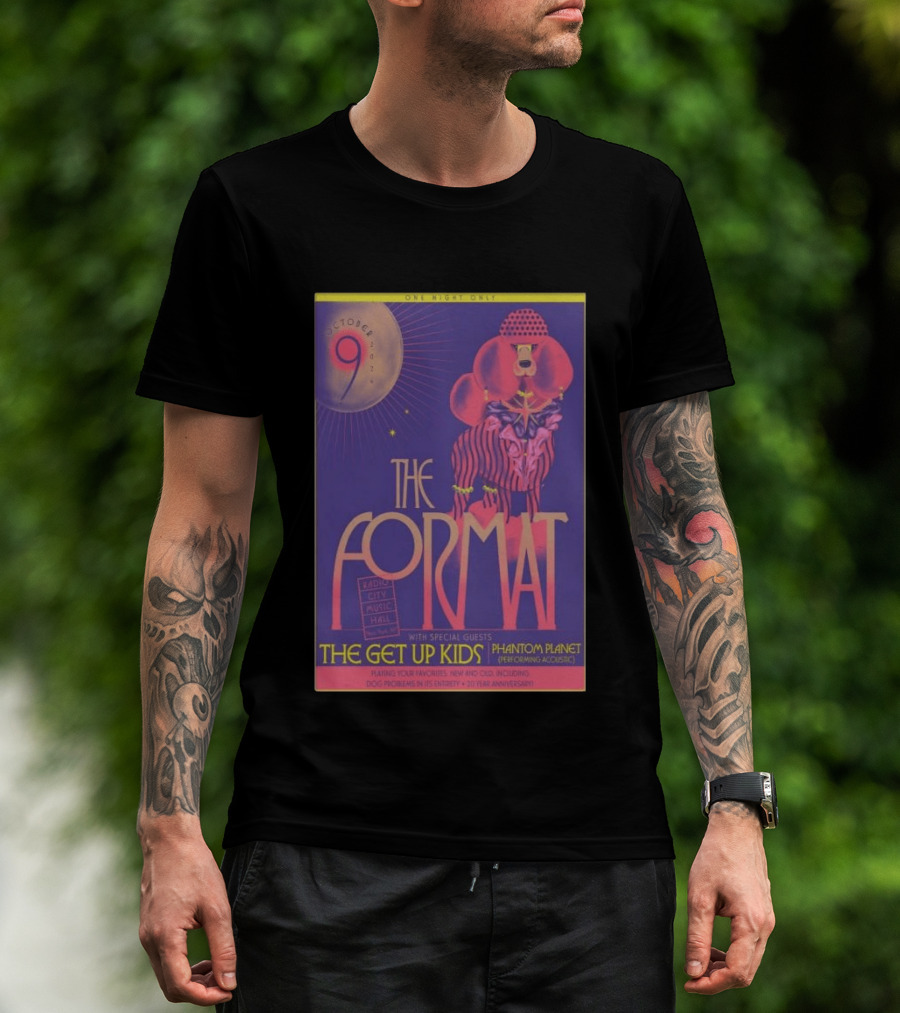 October 9 The Format With The Get Up Kids And Phantom Planet At Radio City Music Hall T-Shirt