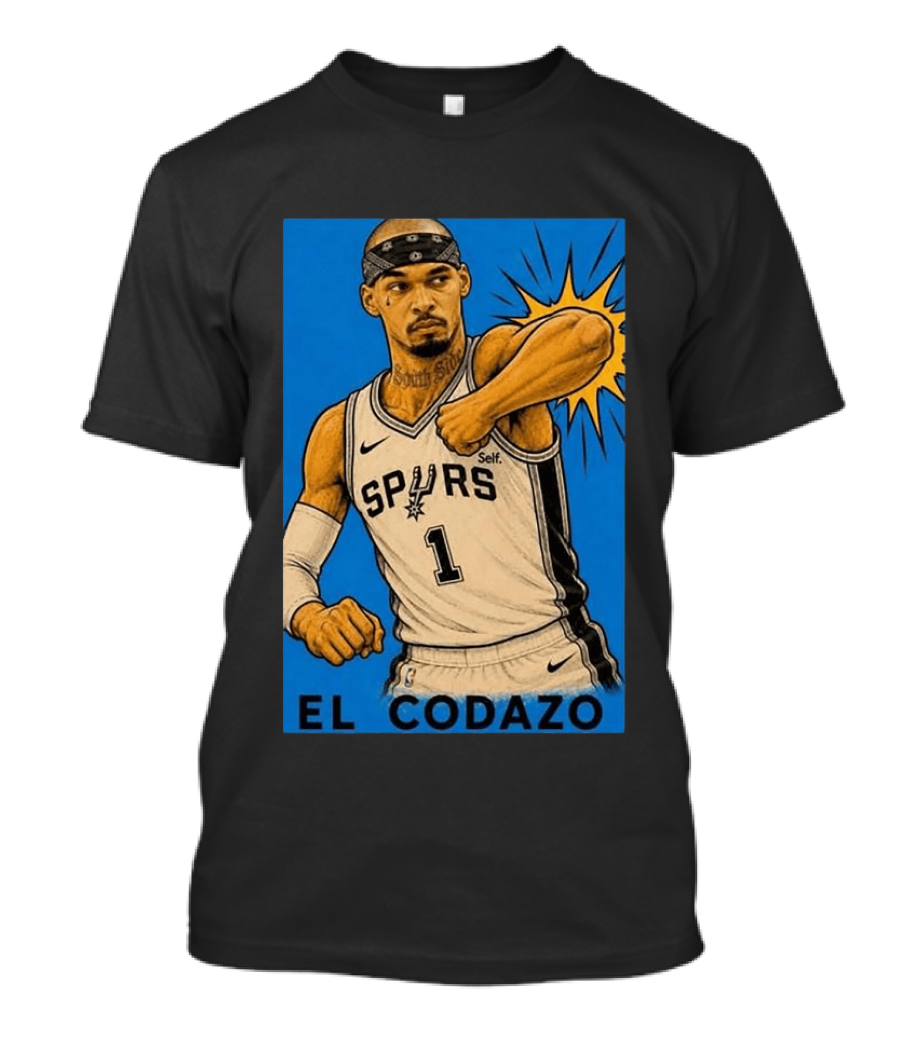 San Antonio Spurs El Codazo Victor Wembanyama Basketball Self T-Shirt