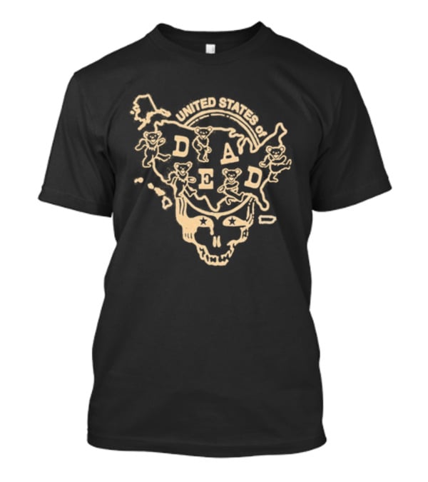 Tennessee United States Of Dead Take Me Back To Tennessee 2026 Skull Map T-Shirt