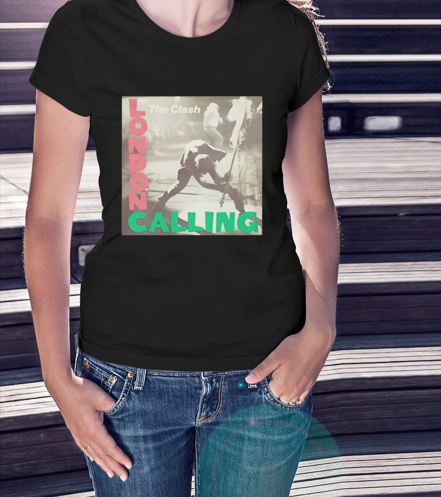 The Clash London Calling Punk Rock Album Cover Image T-Shirt