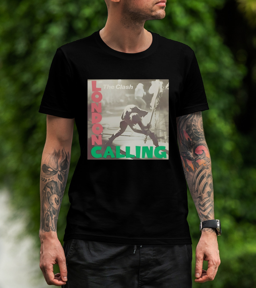 The Clash London Calling Punk Rock Album Cover Image T-Shirt