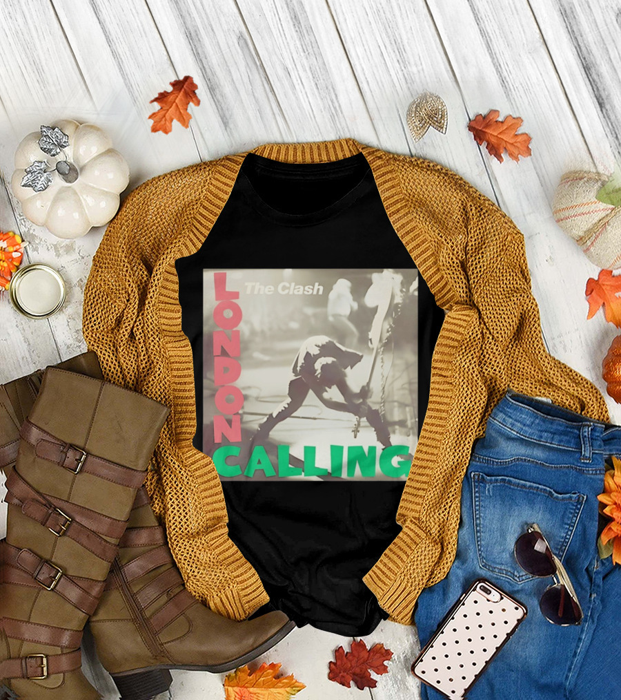 The Clash London Calling Punk Rock Album Cover Image T-Shirt