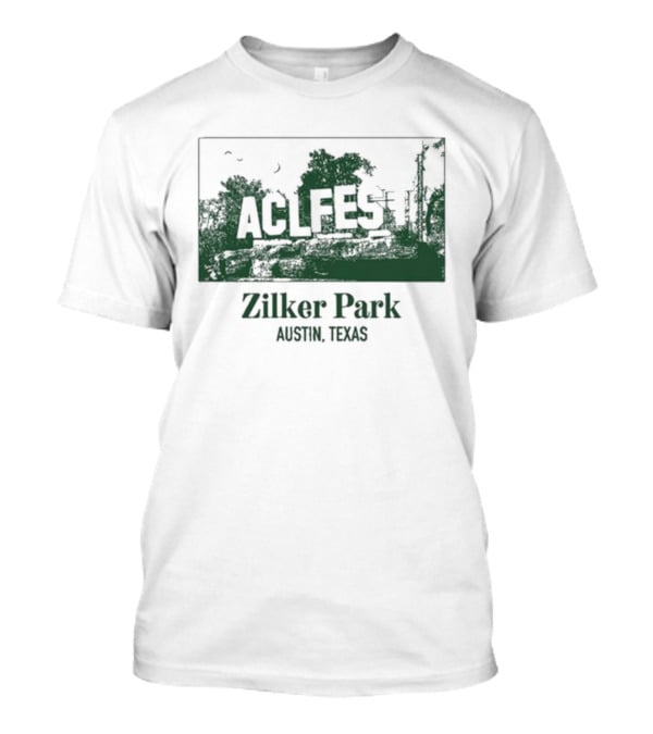 ACL Fest Zilker Park Austin Texas 2026 Tree Skyline T-Shirt