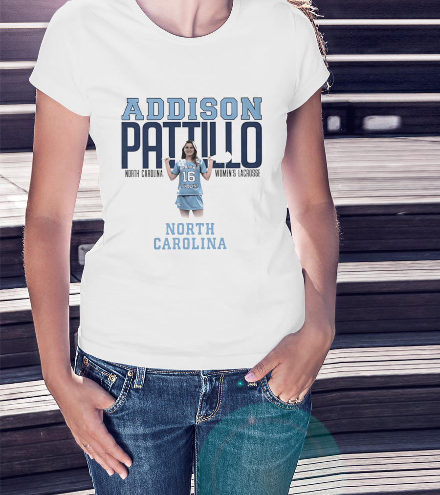Addison Pattillo North Carolina Women's Lacrosse 16 Player T-Shirt