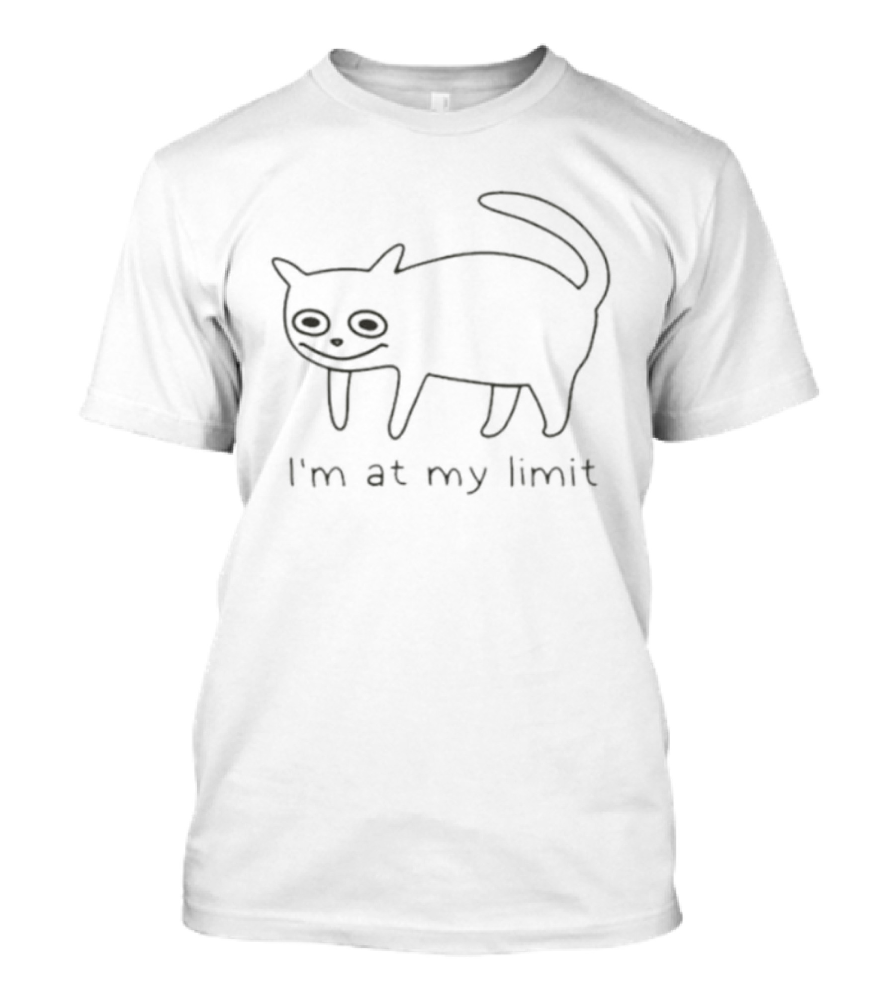I'm At My Limit Cat Sketch T-Shirt