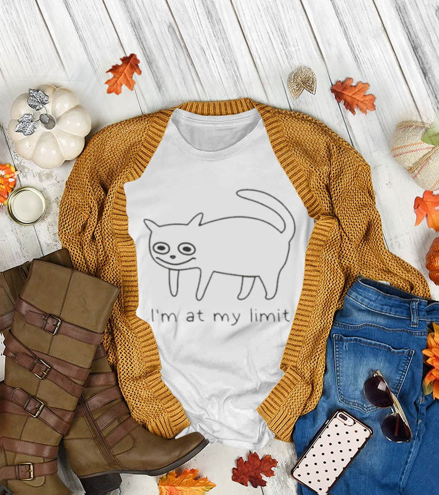 I'm At My Limit Cat Sketch T-Shirt
