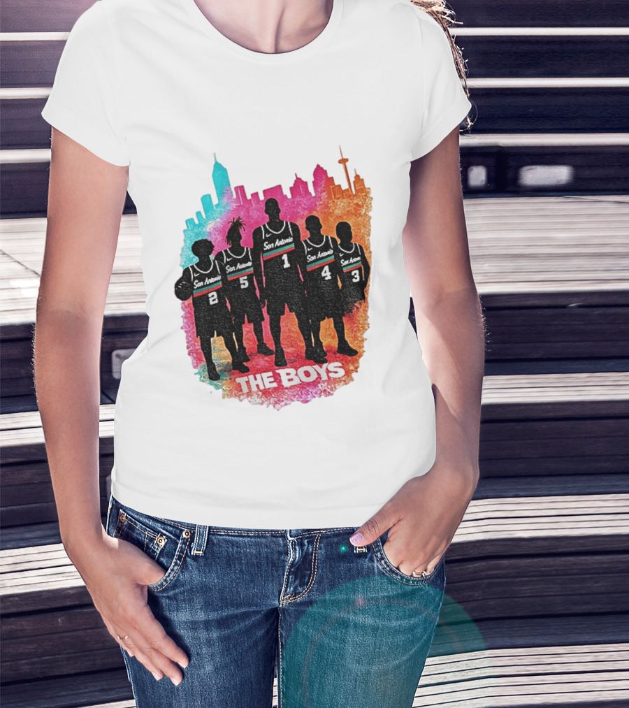 The Boys San Antonio Spurs Classic City Edition Basketball Player T-Shirt