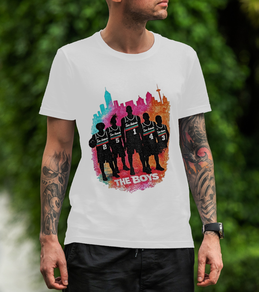 The Boys San Antonio Spurs Classic City Edition Basketball Player T-Shirt