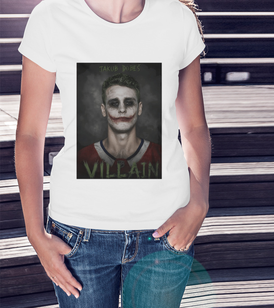 Jakub Dobes Villain Joker Montreal Canadiens Hockey T-Shirt
