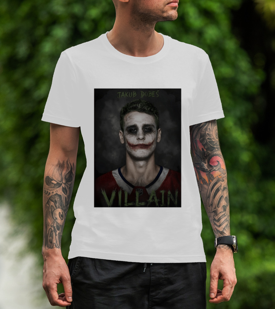 Jakub Dobes Villain Joker Montreal Canadiens Hockey T-Shirt