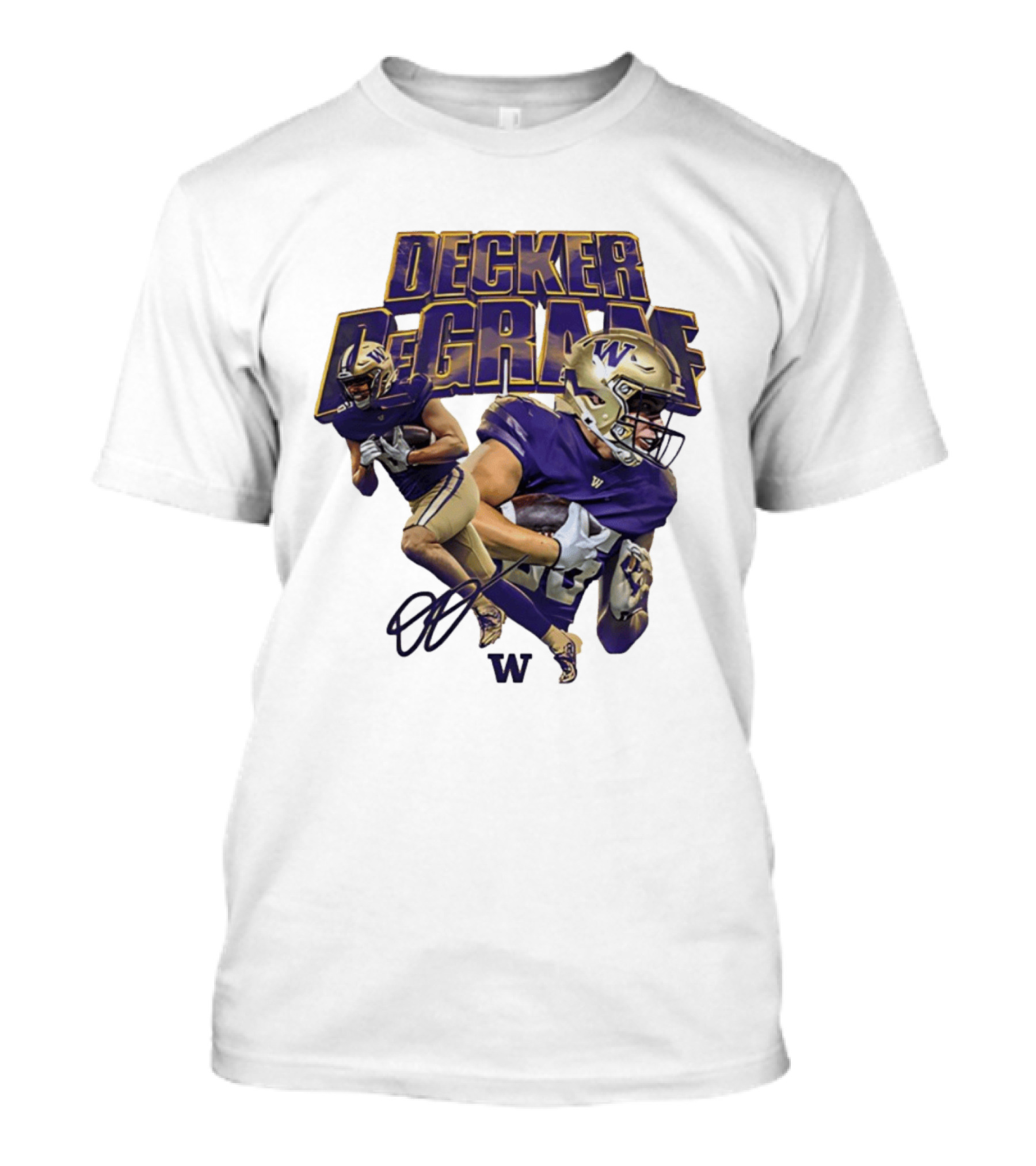 Decker DeGraaf Washington Huskies NCAA Football W T-Shirt