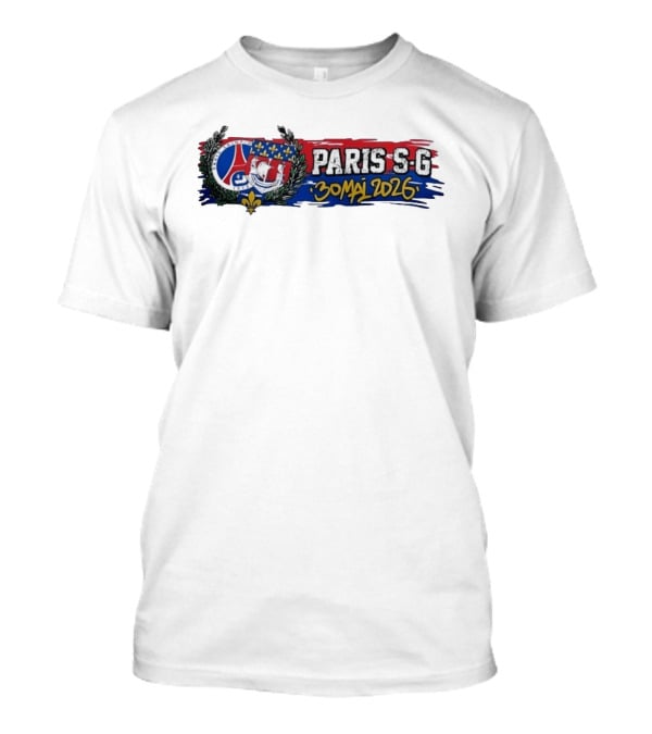 Paris SG 30 Mai 2026 PSG Badge Fleur De Lis Laurel T-Shirt