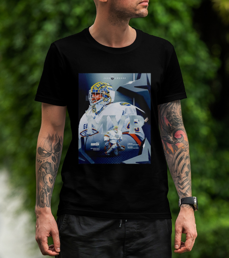 Brett Dobson Georgia Swarm MVP 2026 Awards Lacrosse Triumph T-Shirt