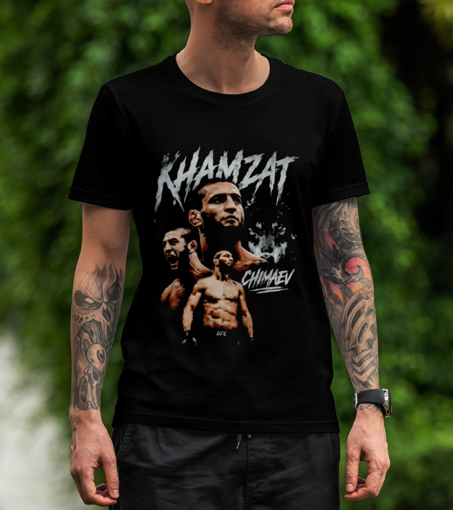 Khamzat Chimaev UFC MMA Fighter The Wolf T-Shirt
