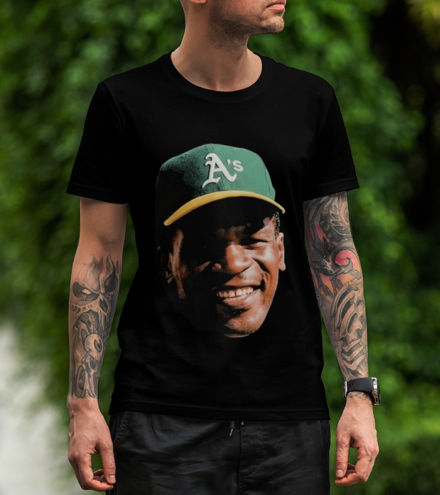 Dallas Braden Rickey Henderson A's Cap T-Shirt