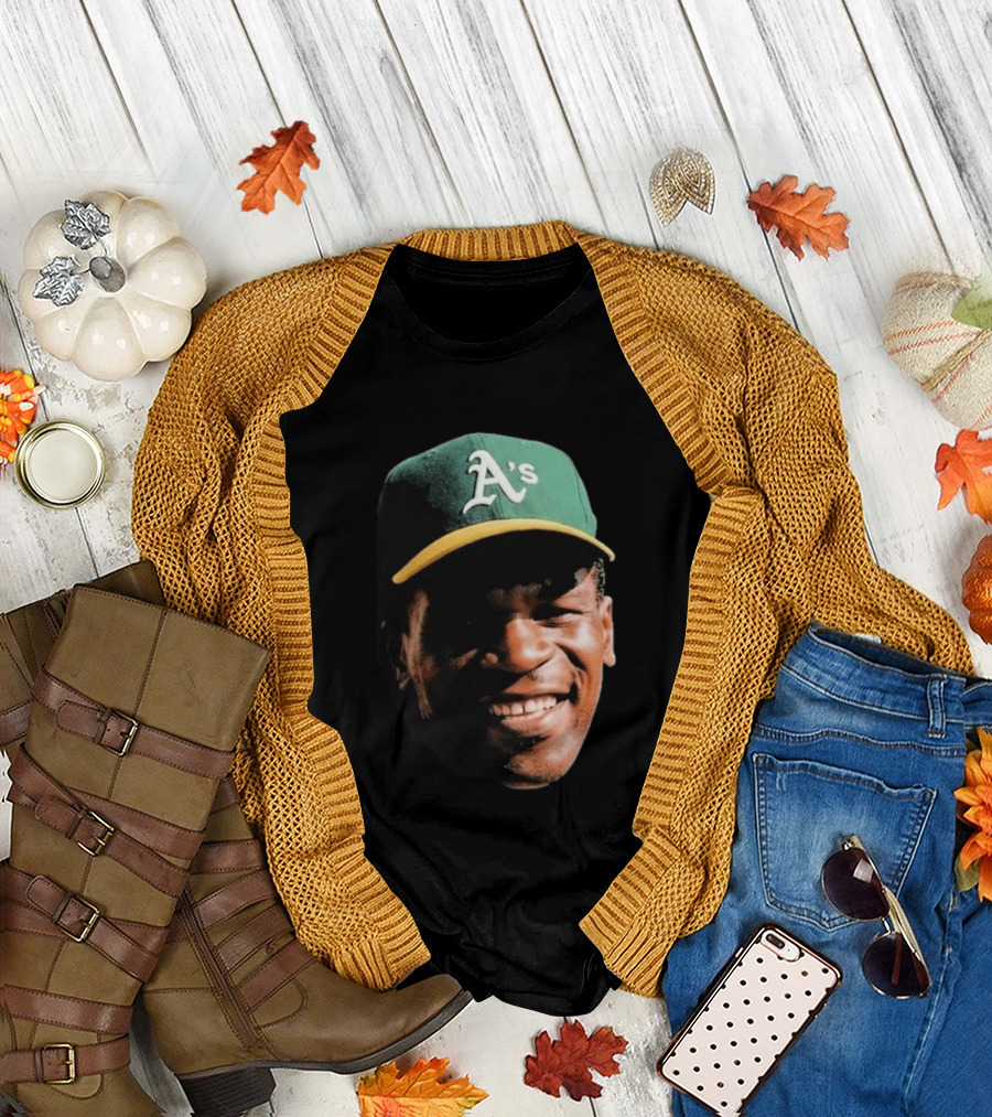Dallas Braden Rickey Henderson A's Cap T-Shirt