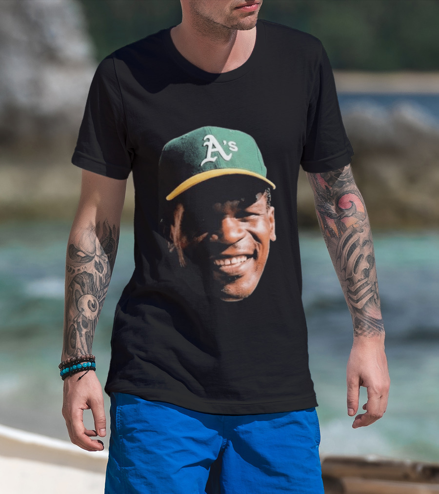 Dallas Braden Rickey Henderson A's Cap T-Shirt