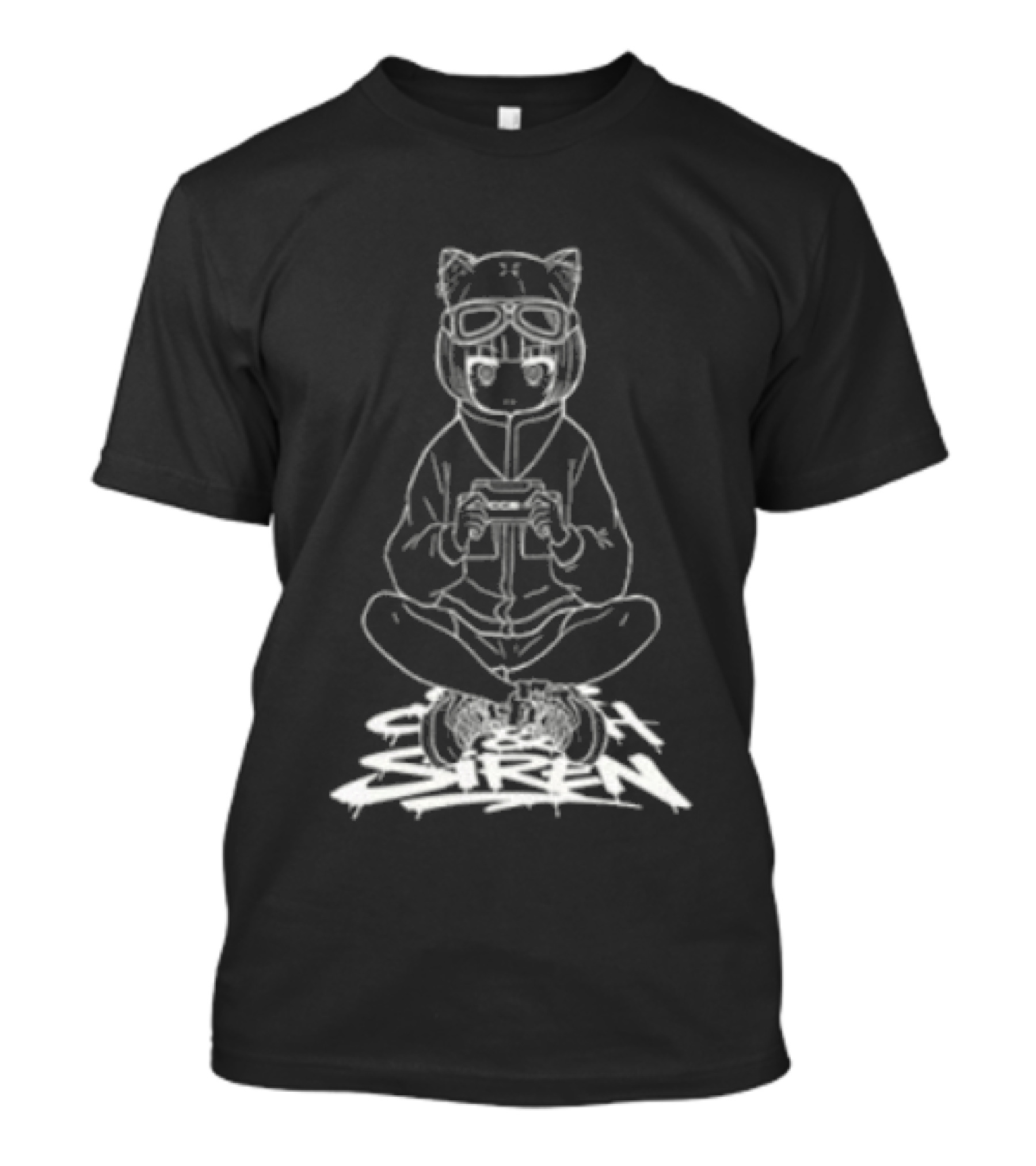 Lost Frog Ccs4 Cat Eared Gamer With Console T-Shirt