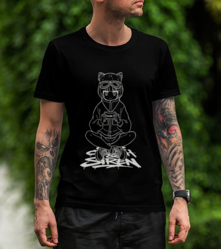 Lost Frog Ccs4 Cat Eared Gamer With Console T-Shirt