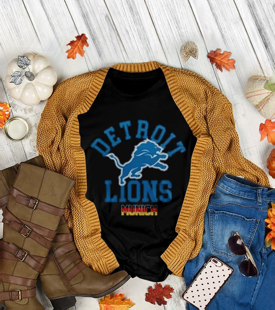 Detroit Lions Munich 2026 Game Football Event T-Shirt