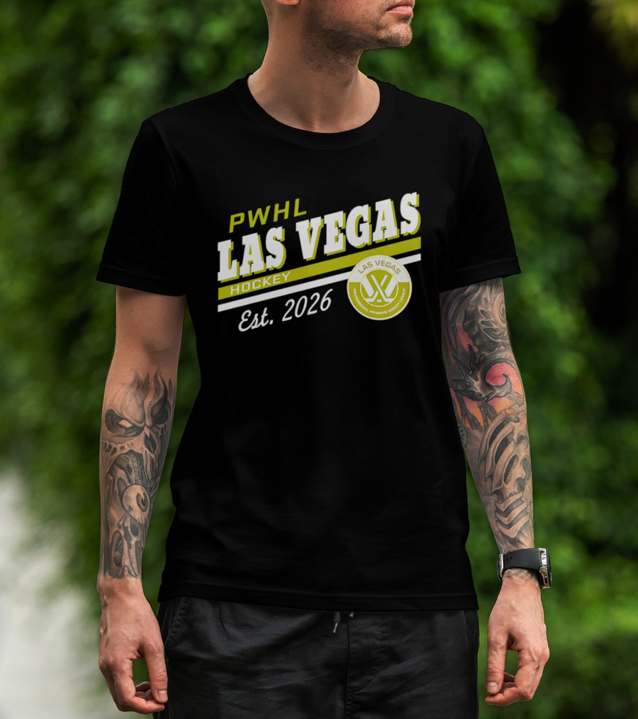 PWHL Las Vegas Hockey Est. 2026 Professional Women's Hockey League T-Shirt