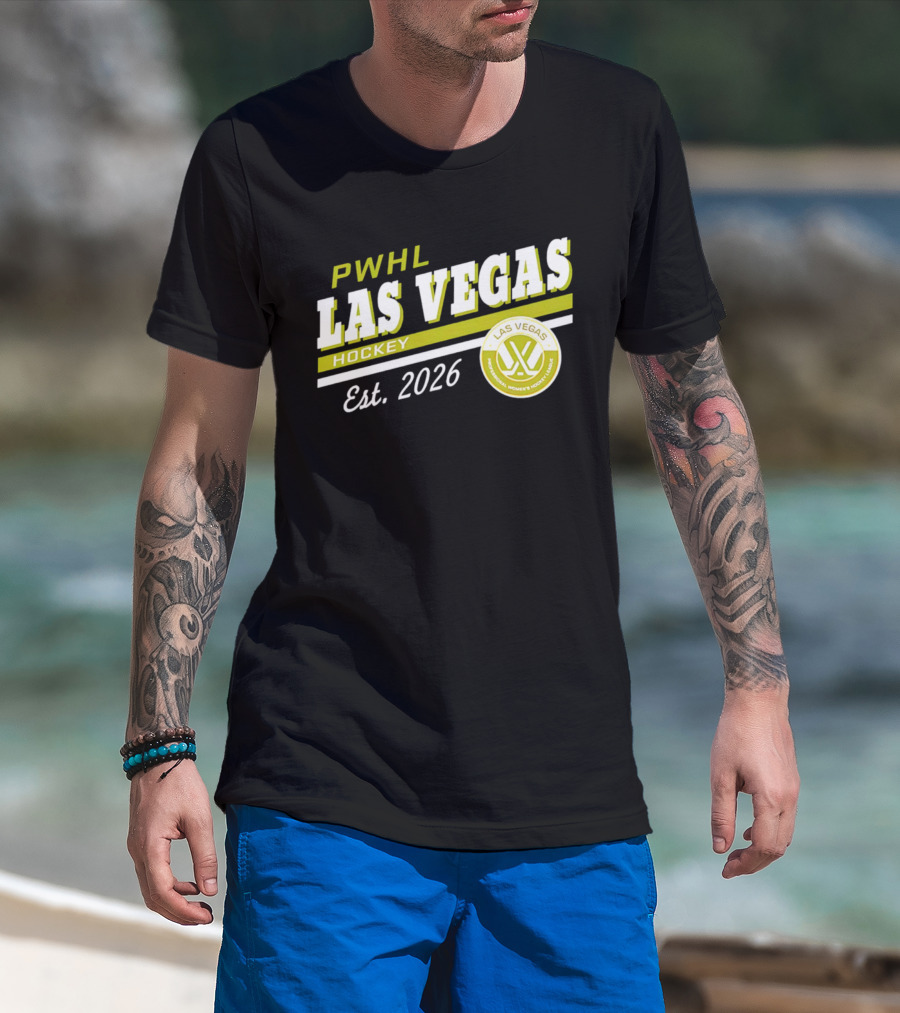 PWHL Las Vegas Hockey Est. 2026 Professional Women's Hockey League T-Shirt