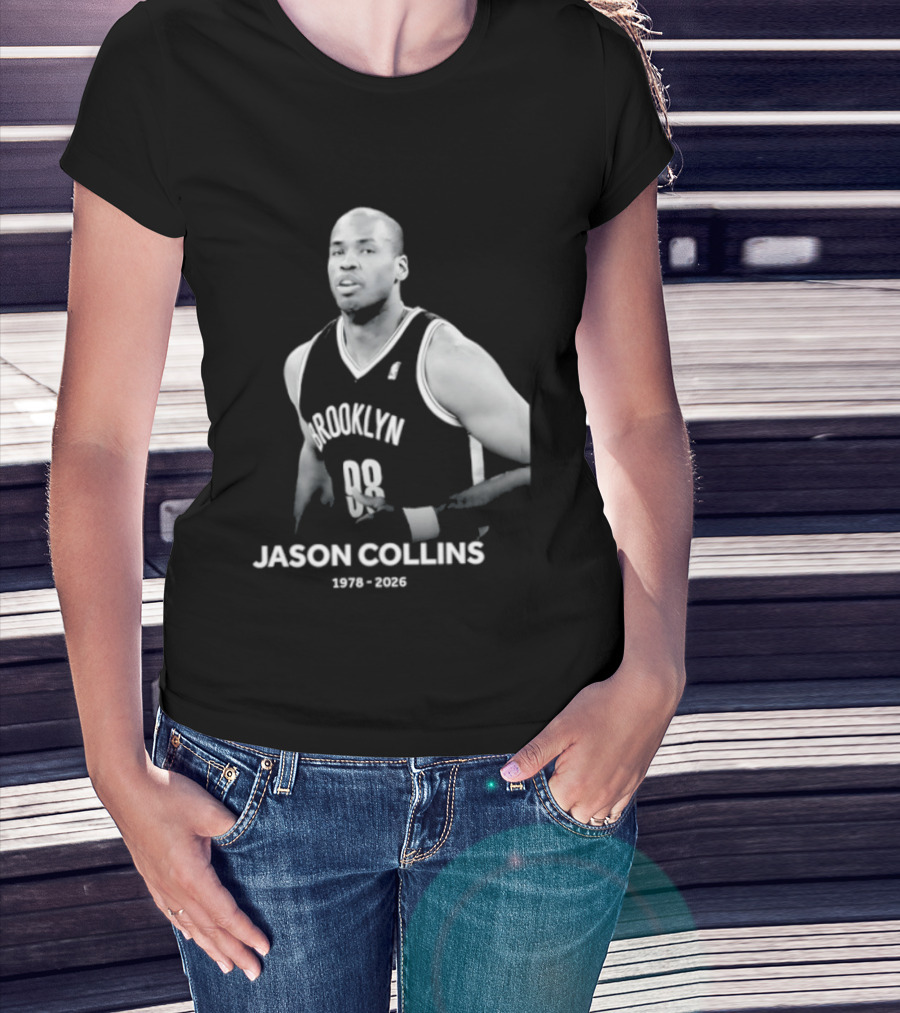 Rest In Peace Jason Collins Brooklyn 1978 2026 First Openly Gay NBA Player T-Shirt
