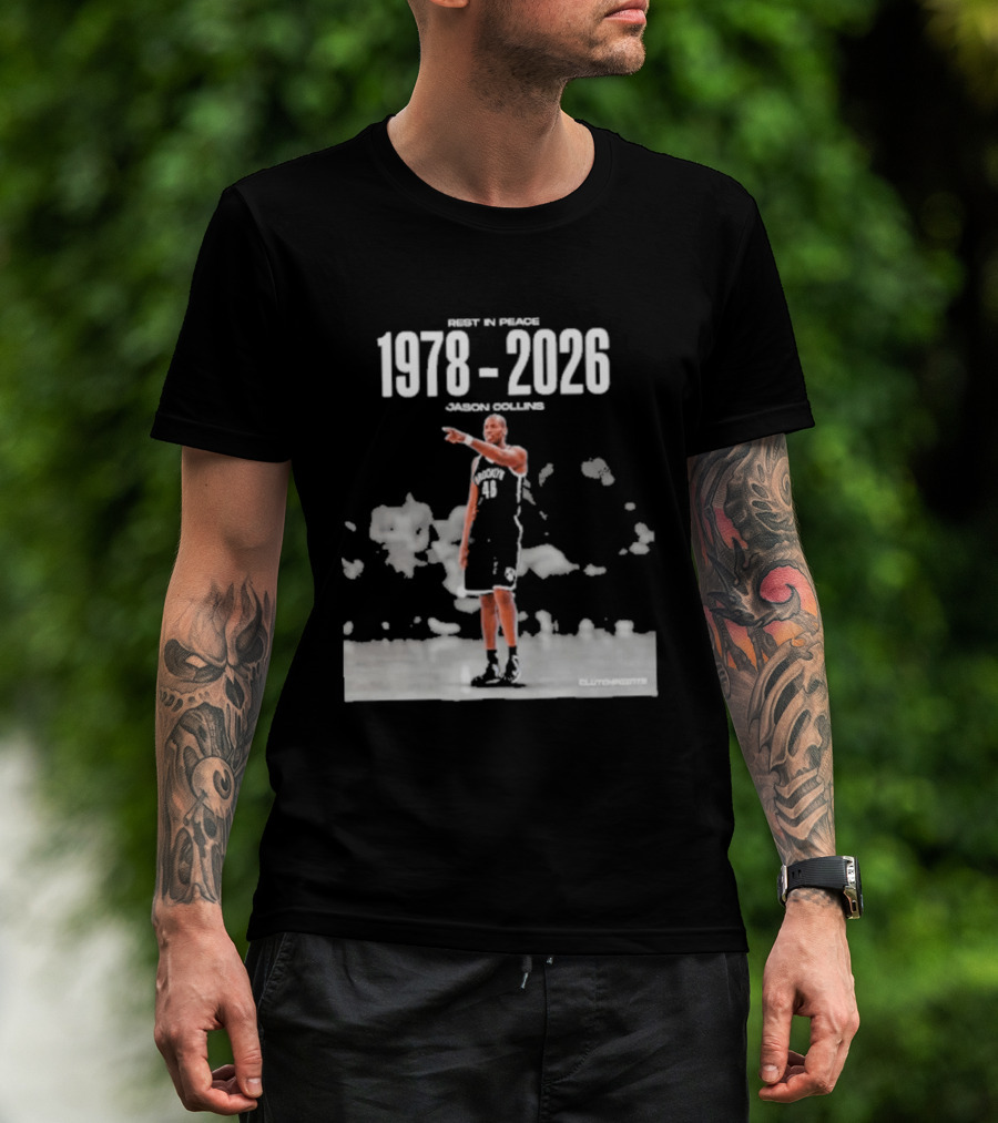 Rip In Power 1978 2026 Jason Collins Basketball Tribute Clutchpoints T-Shirt