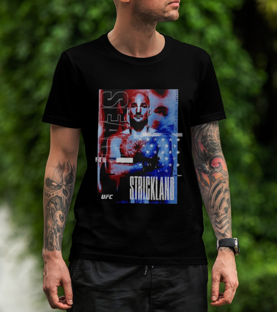 Sean Strickland UFC Fighter American Flag T-Shirt