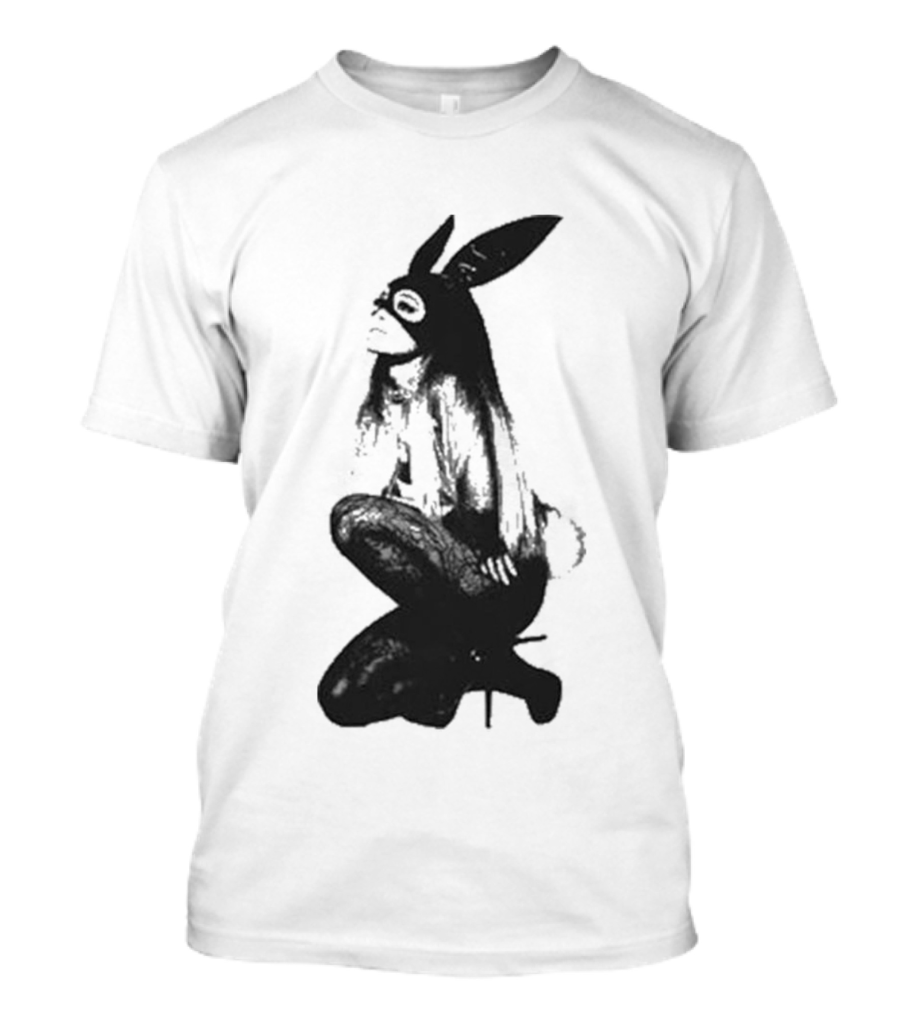 Ariana Grande Dangerous Woman 10 Crewneck Bunny Mask T-Shirt