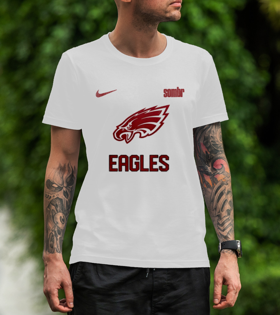 Philadelphia Eagles Sombr Nike Collaboration Late Nights Young Romance Tour T-Shirt