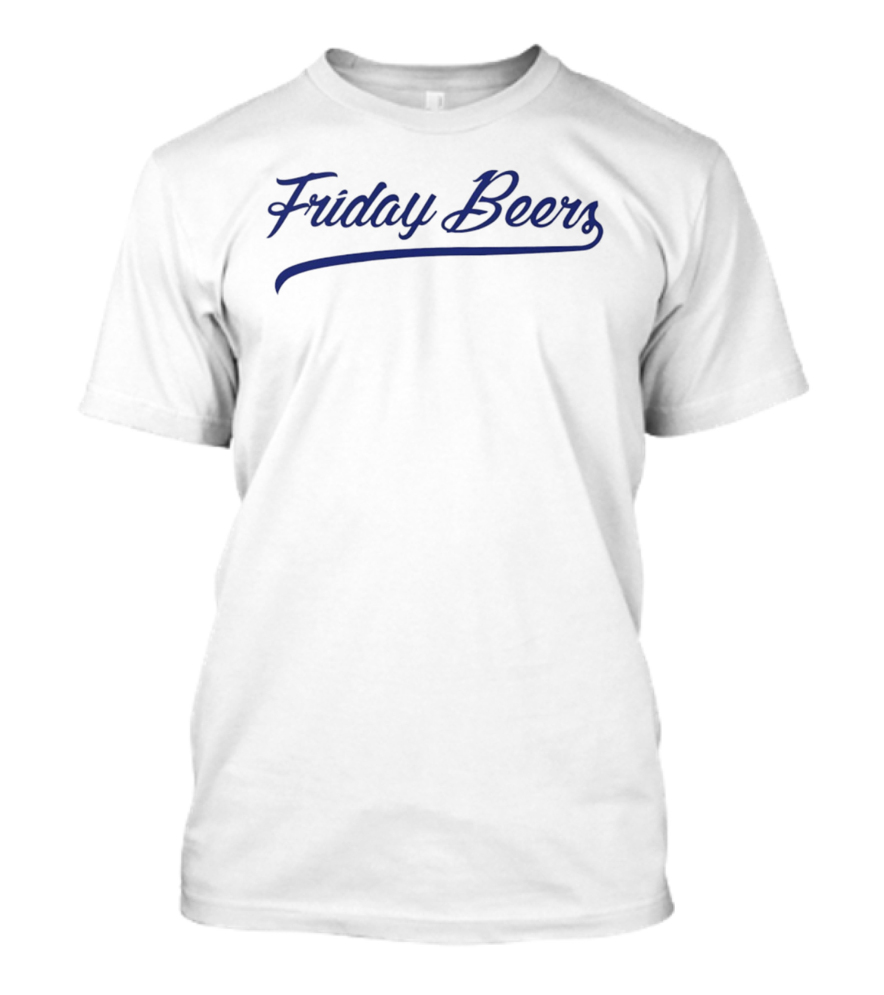 Friday Beers Lightweight Basic Casual Wear T-Shirt