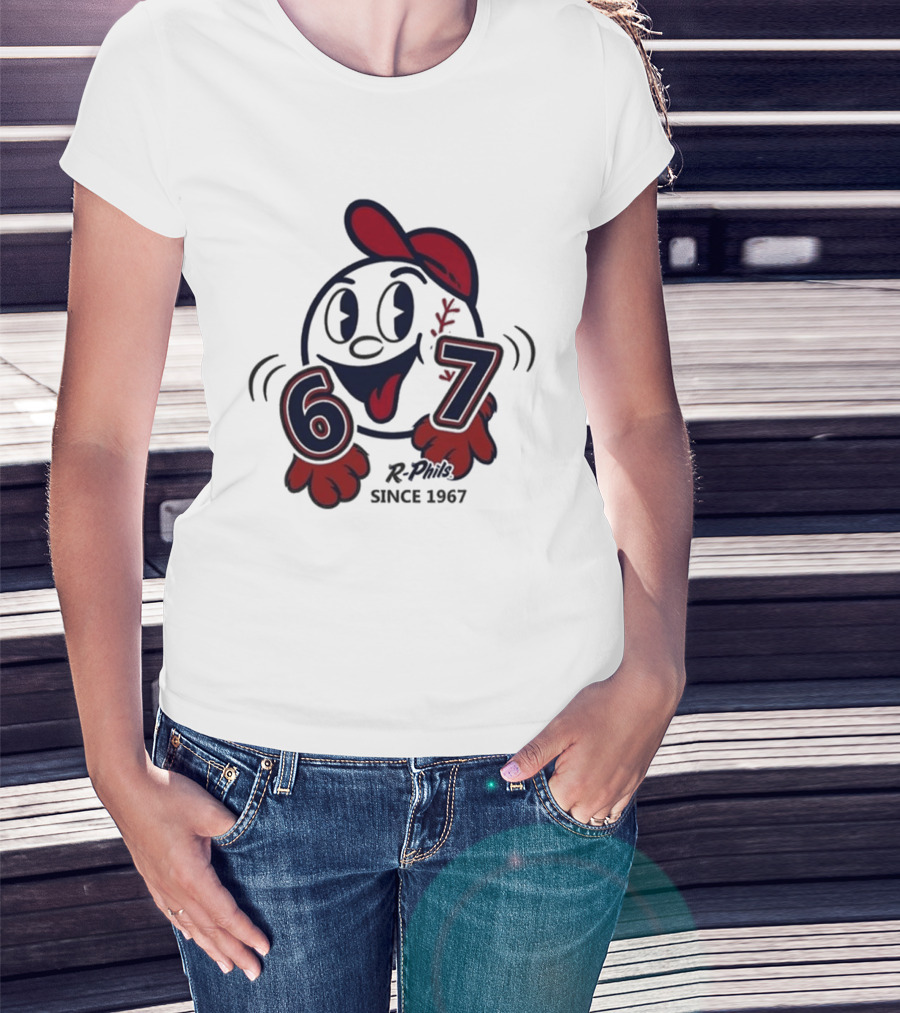 Reading Fightin Phils R Phils Character 67 Since 1967 T-Shirt