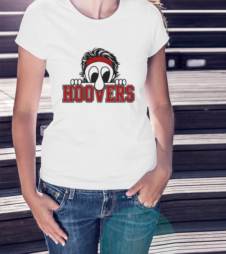 Hoovers Peeking Character With Red Headband T-Shirt