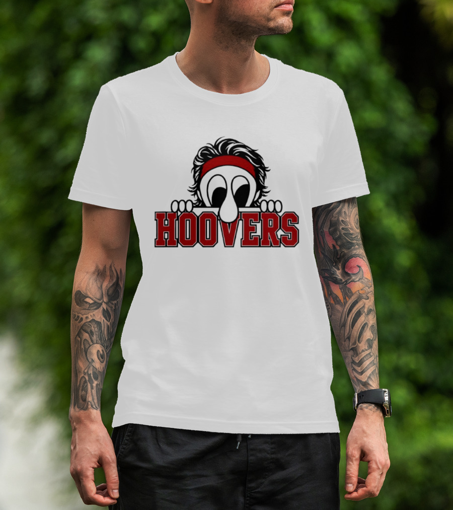 Hoovers Peeking Character With Red Headband T-Shirt