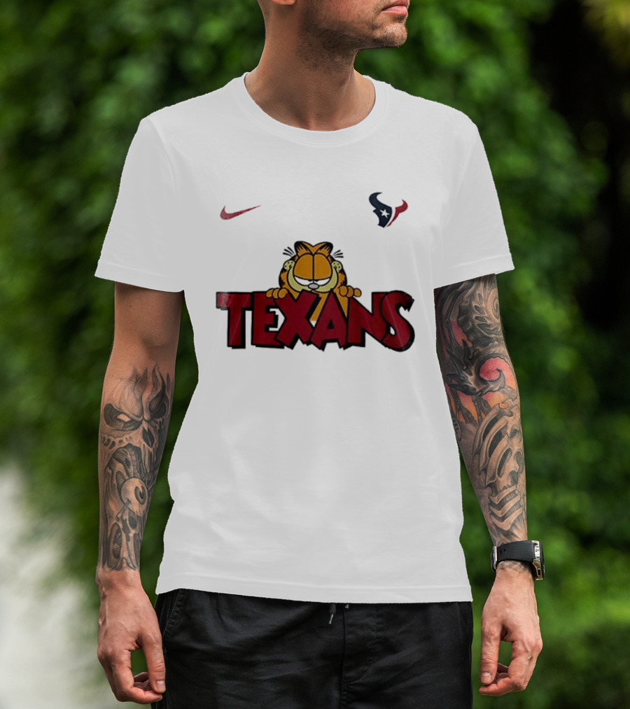 Nike Houston Texans Orange Cat Pose T-Shirt