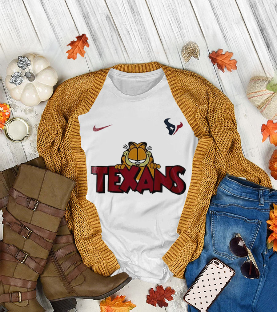 Nike Houston Texans Orange Cat Pose T-Shirt