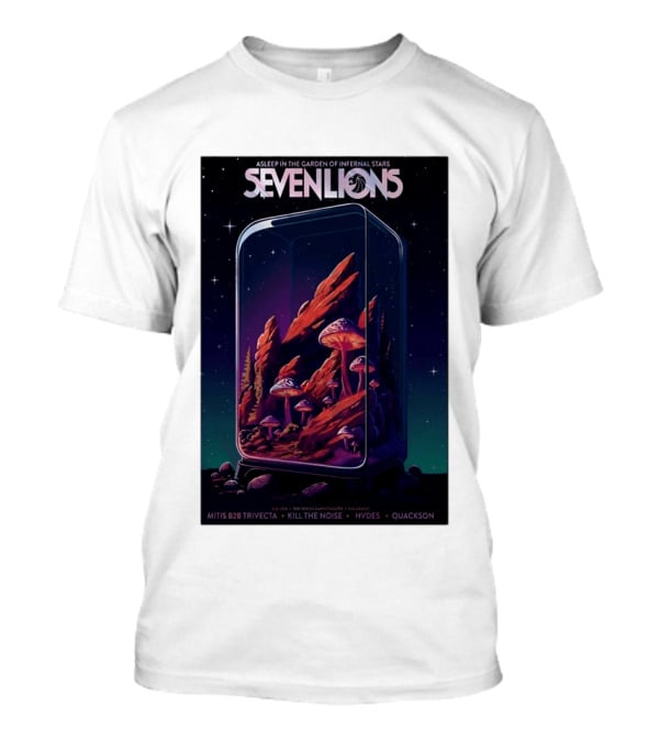 Seven Lions Asleep In The Garden Of Infernal Stars Red Rocks Amphitheatre May 22 2026 T-Shirt
