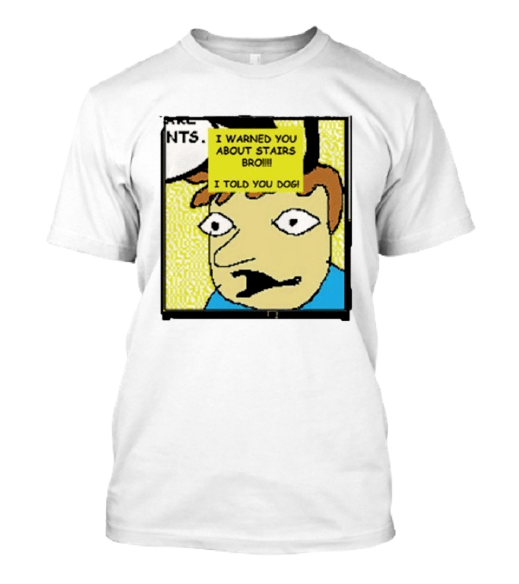 I Warned You About Stairs Bro I Told You Dog Meme Comic Panel T-Shirt
