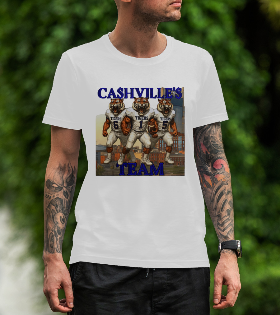 Cashville's Team Tennessee State Tigers Football Trio T-Shirt