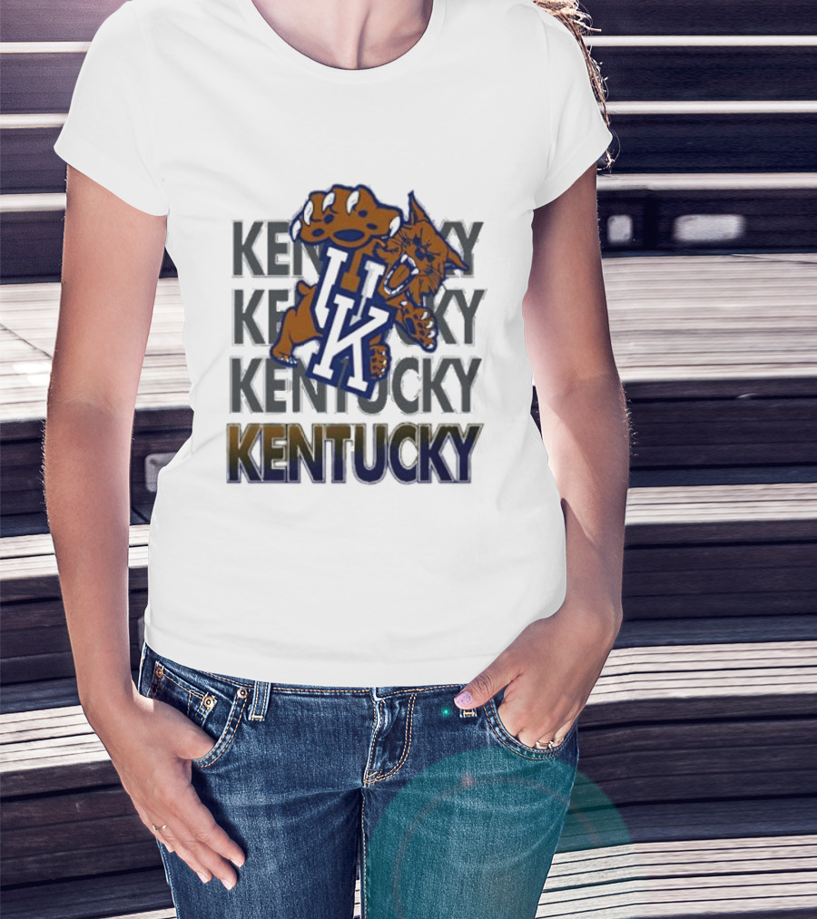 Kentucky Wildcat NCAA Stacked UK Kentucky T-Shirt