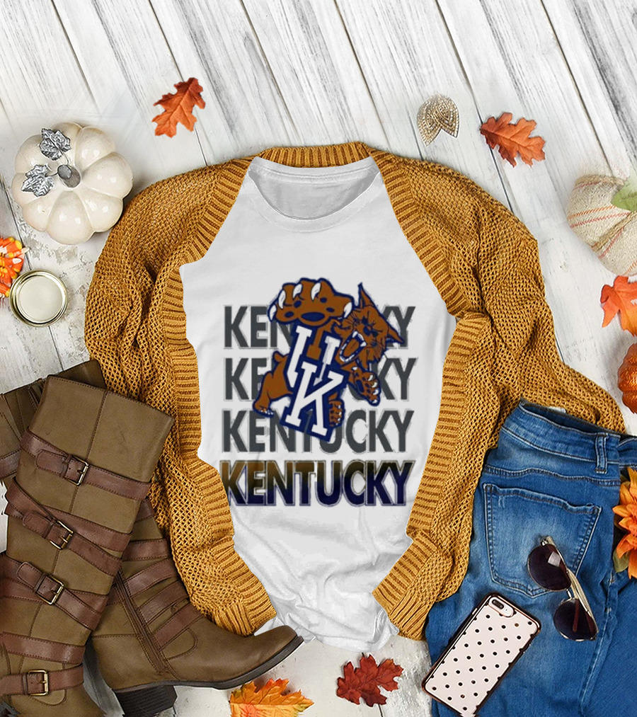 Kentucky Wildcat NCAA Stacked UK Kentucky T-Shirt