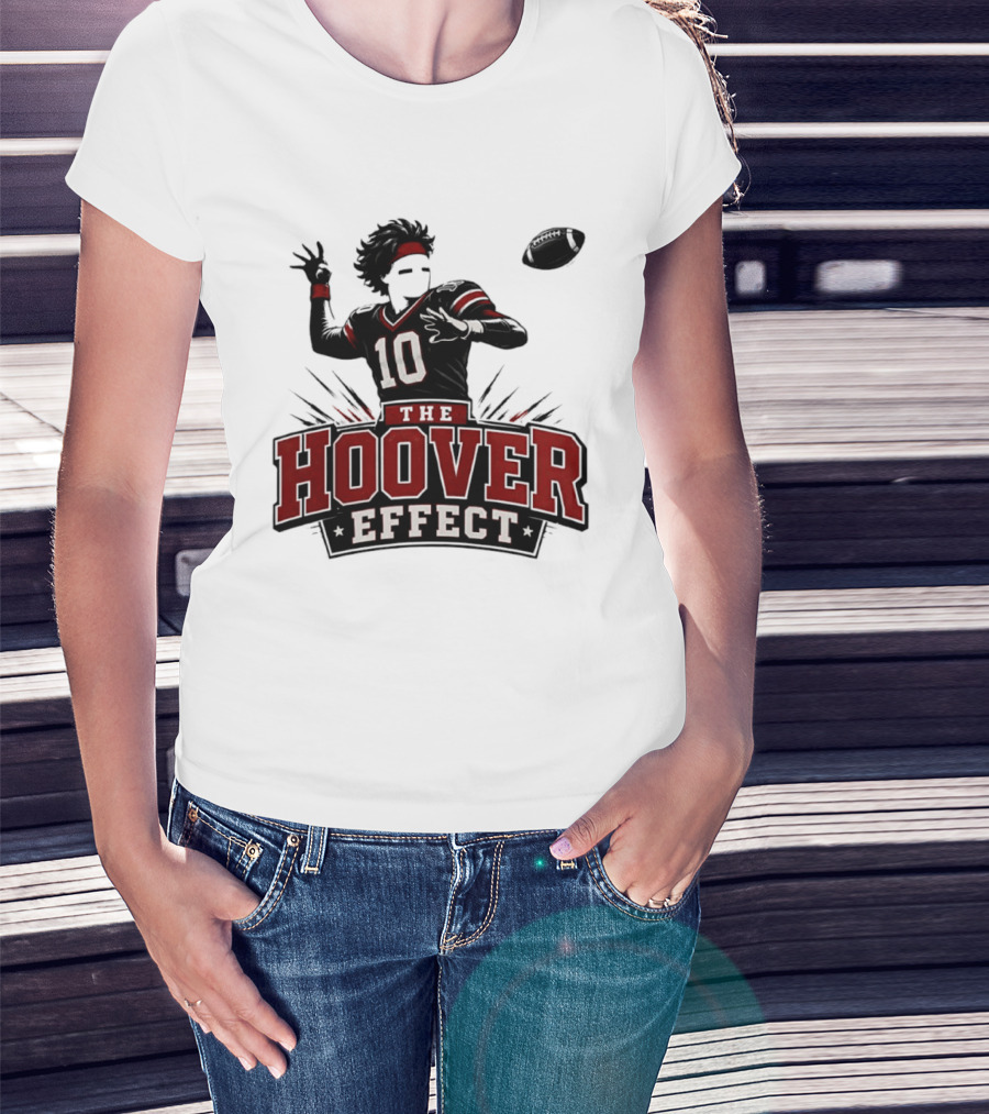 The Hoover Effect Football Player 10 Throwing Action T-Shirt