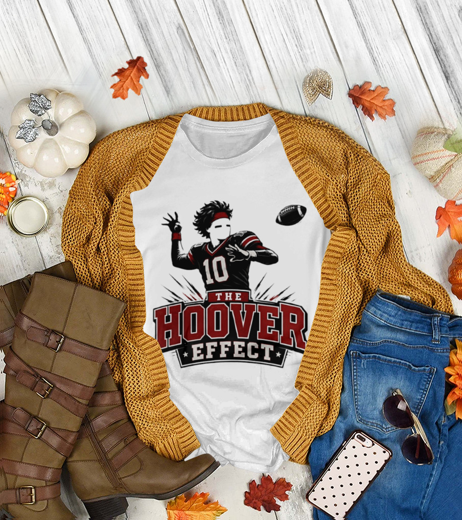 The Hoover Effect Football Player 10 Throwing Action T-Shirt