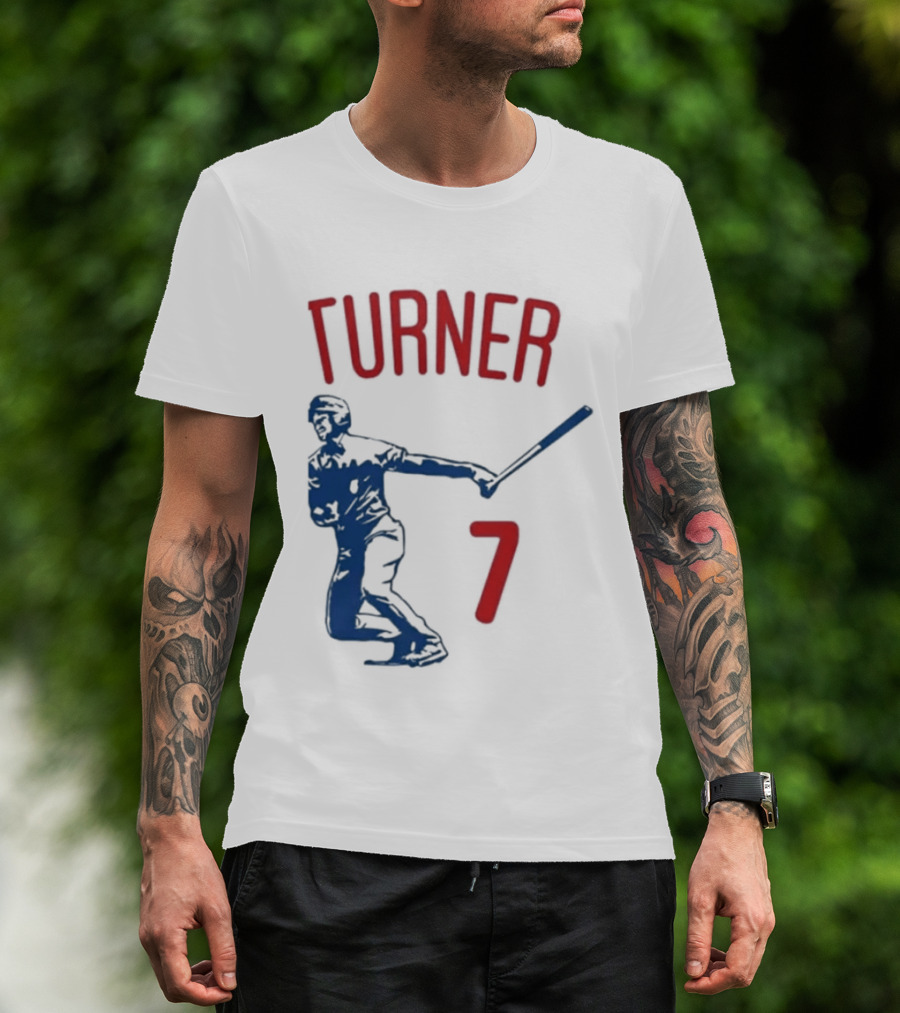 Turner Player 7 Baseball Batter T-Shirt