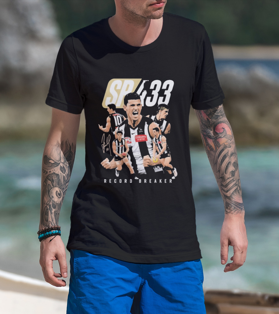 SP433 Record Breaker Emirates Footy Milestone T-Shirt