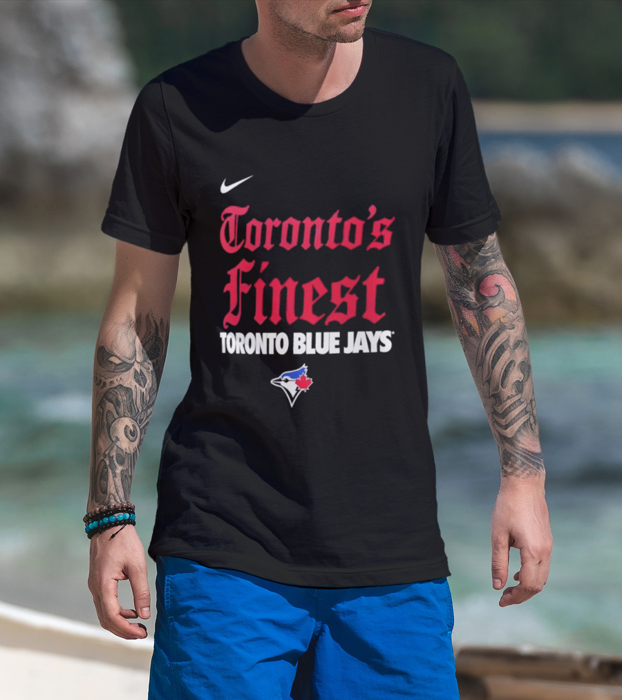 Nike Toronto's Finest Toronto Blue Jays City Connect Handwriting T-Shirt
