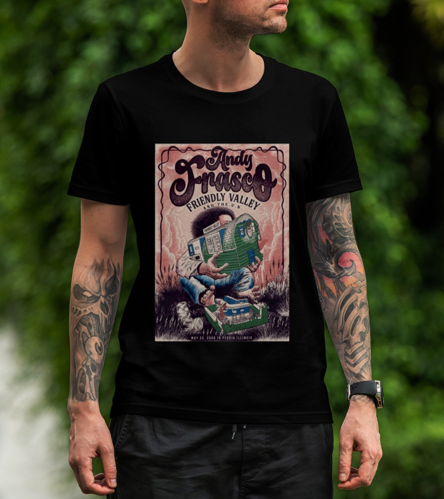Andy Frasco Friendly Valley And The U.N. May 22 2026 Peoria Illinois T-Shirt