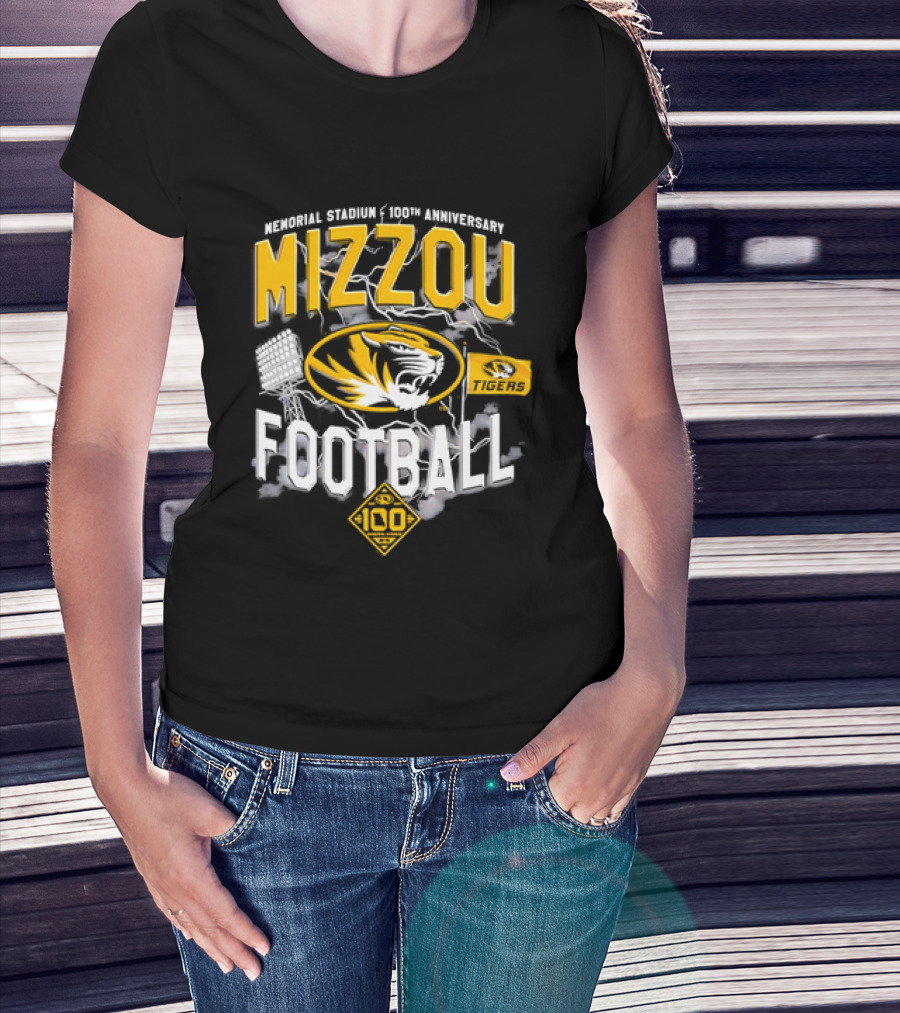 Missouri Tigers Mizzou Football 2026 Memorial Stadium 100th Anniversary T-Shirt